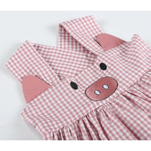 Load image into Gallery viewer, Pink Piggy Dress with Sash
